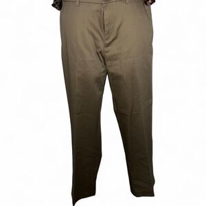 Haggar Men's Brown and Khaki Trousers